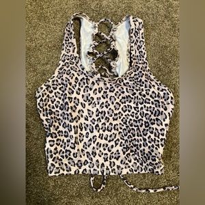 Women’s tops. Gym clothes. Sexy tops with strings.